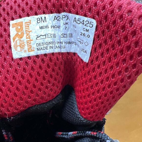 Timberland Pro Men’s Size 8 M HYPERCHARGE Soft Toe TB0A24PX-214 Waterproof Boots - Picture 10 of 11